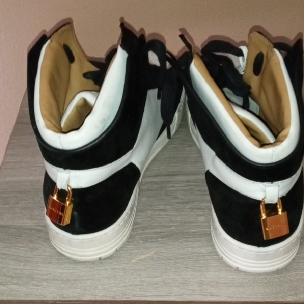 Buscemi Black and White Men's Shoes